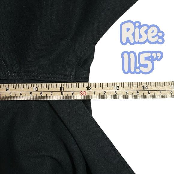 MOTHER The Hustler Ankle Fray Jeans in Not Guilty Black Size 28 Casual High Rise - Picture 7 of 11